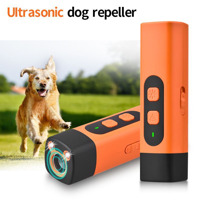 Ultrasonic Dog Repeller Training Aid with Optional LED Light