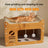 Cat bed with built-in corrugated cardboard scratching board, product image 2