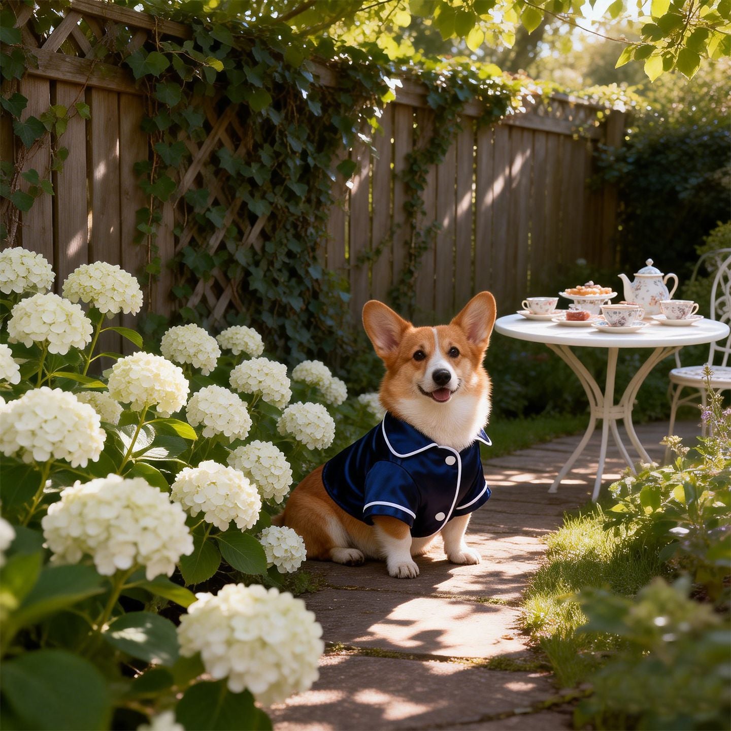 Dog wedding dress with lead buckle, available in 3 colours, image 3
