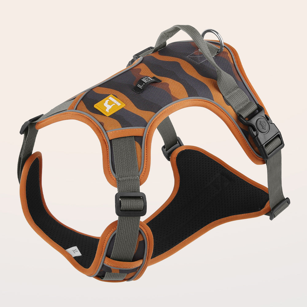 Padded Oxford reflective dog harness, available from Pet Royale UK