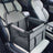 Black grey waterproof dog car booster seat with frame, photo 2