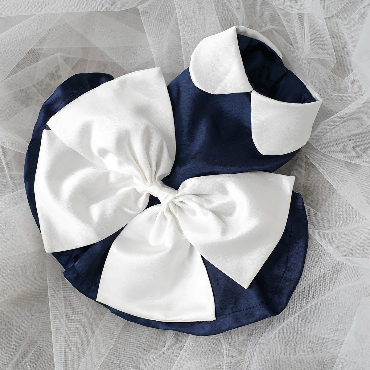 Navy princess wedding dress for dogs, in Navy Blue, image 1