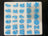 Silicone letter slides for pet collars, close-up detail view