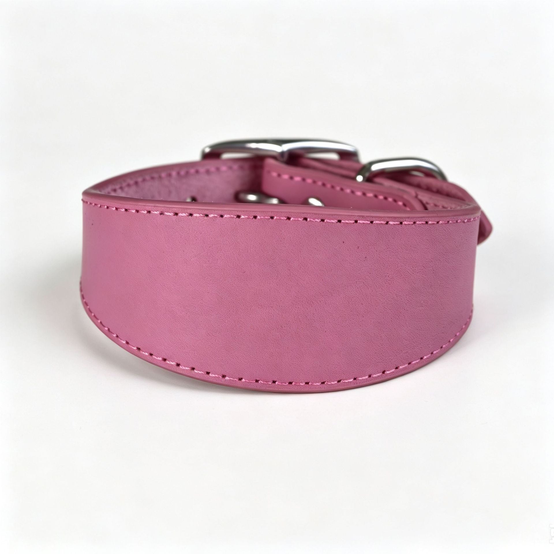 Wide leather collar for small dogs in a rich colour, product image 19