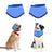 Blue PVA sponge dog cooling scarf neck wrap for hot days, view 5