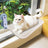 Grey foldable cat window perch hammock with suction cups, photo 7