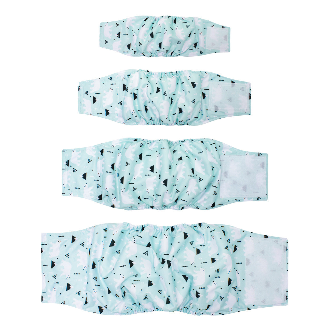 Washable Reusable Male Dog Diaper with Leak-Proof Absorbent Layer, Sizes S to XL