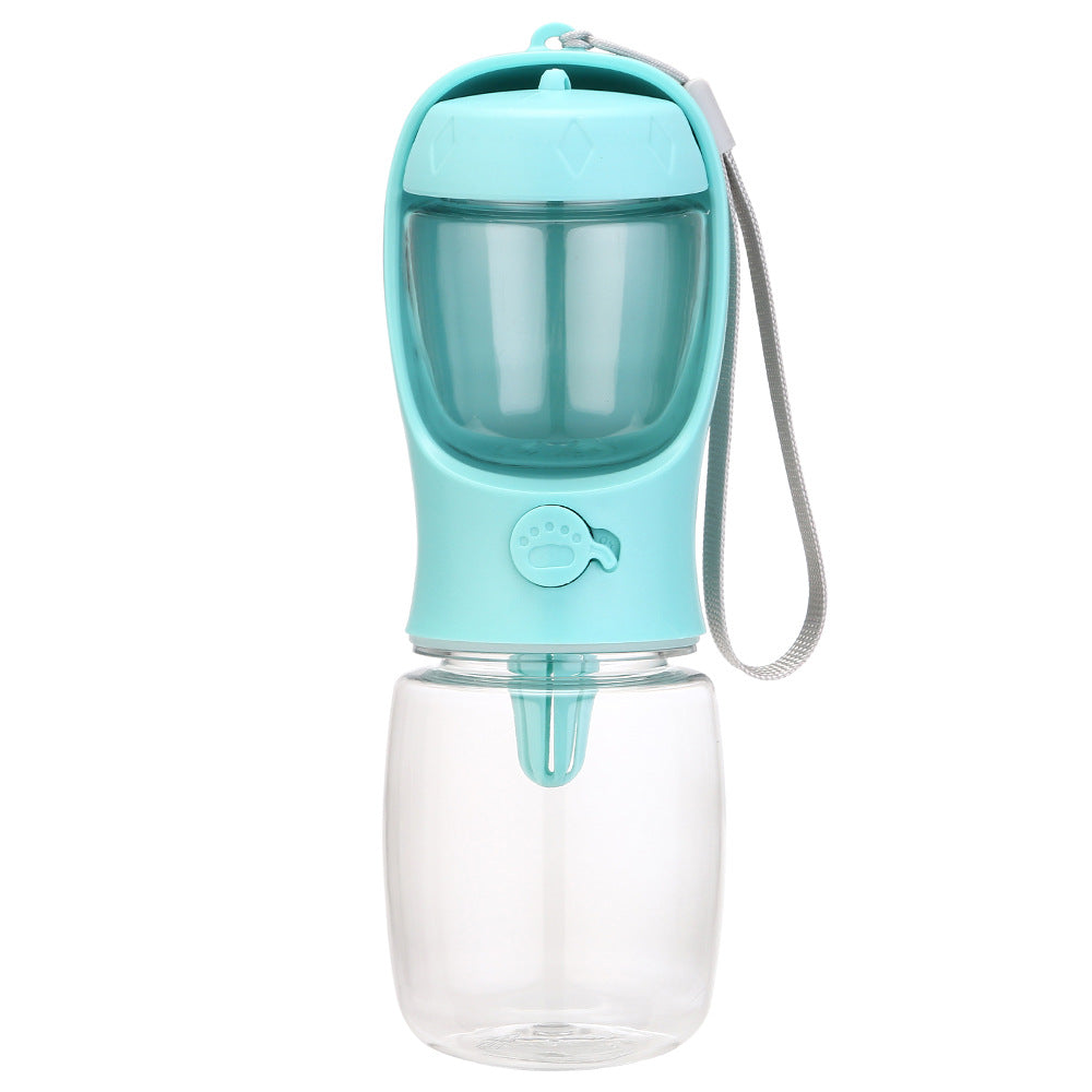 Portable 2-in-1 Dog Water Bottle and Drinking Cup with Leak-Proof Lid