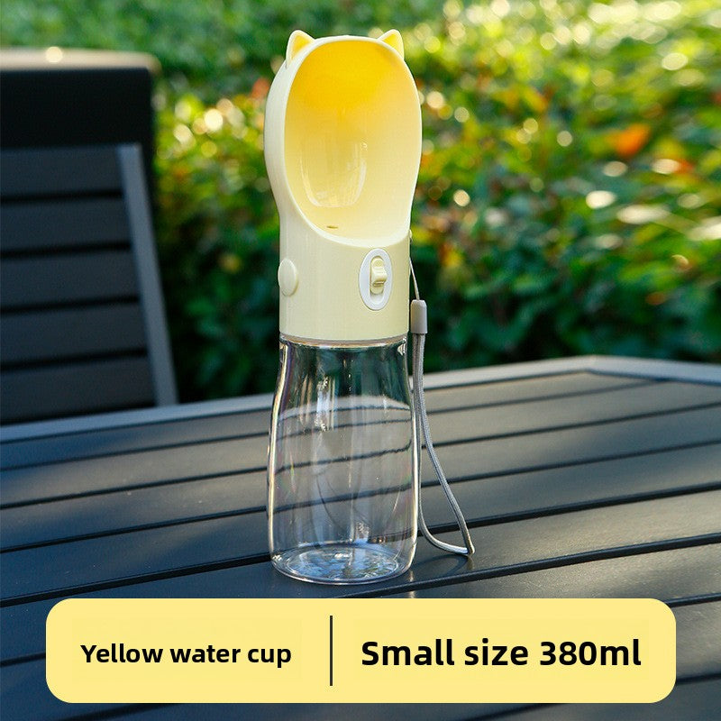 2-in-1 Portable Pet Water Bottle and Food Container, Leak-Proof