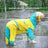 Waterproof shark raincoat for large dogs, in Grey Shark, sizes 3XL to 8XL, image 24