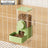 Hanging gravity pet feeder and water dispenser for cages in two tone colours, view 13