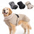 Lightweight warm dog winter coat in Beige, front view