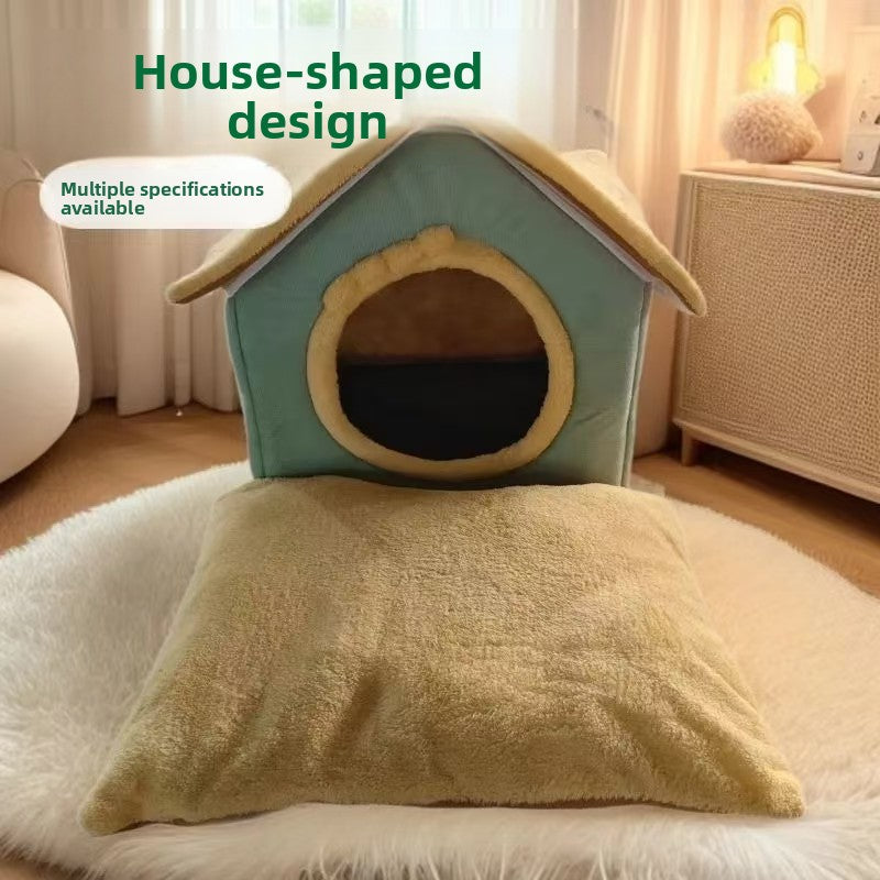 Animal Design Pet House for Cats and Small Dogs, Washable