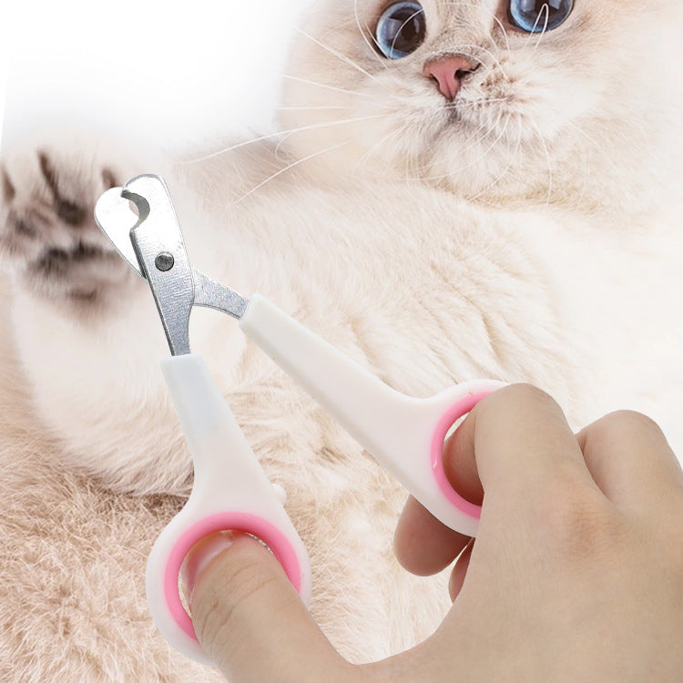 Stainless Steel Pet Nail Scissors with Curved Blade for Dogs and Cats