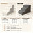 Beige detachable foam pet steps with grey sides, photo 3