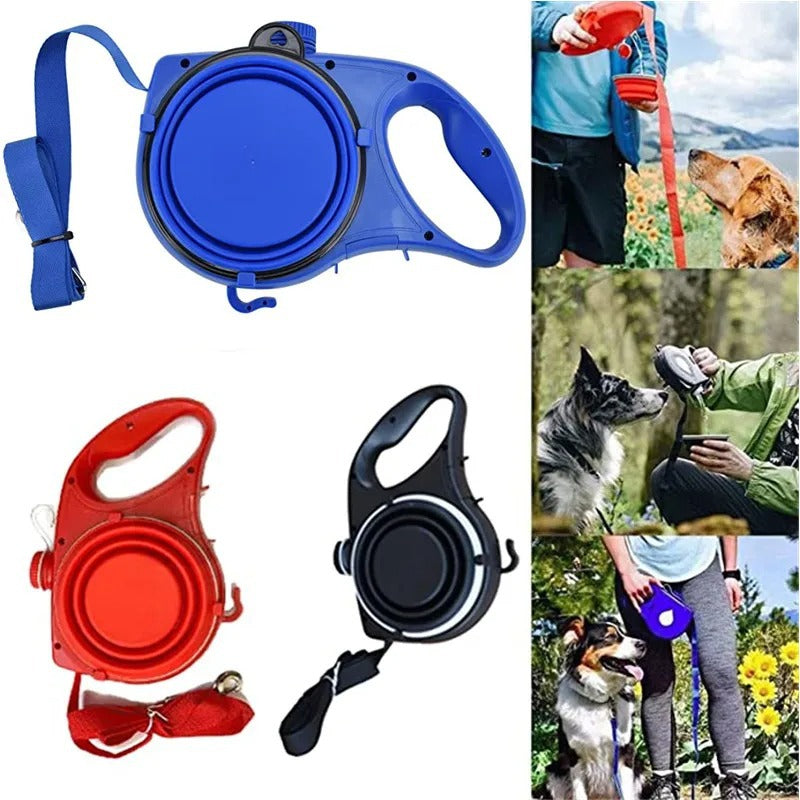 3-in-1 dog lead with built-in water bottle handle, product image 1