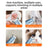 Quiet Cordless Paw Trimmer with LED Light for Dogs and Cats