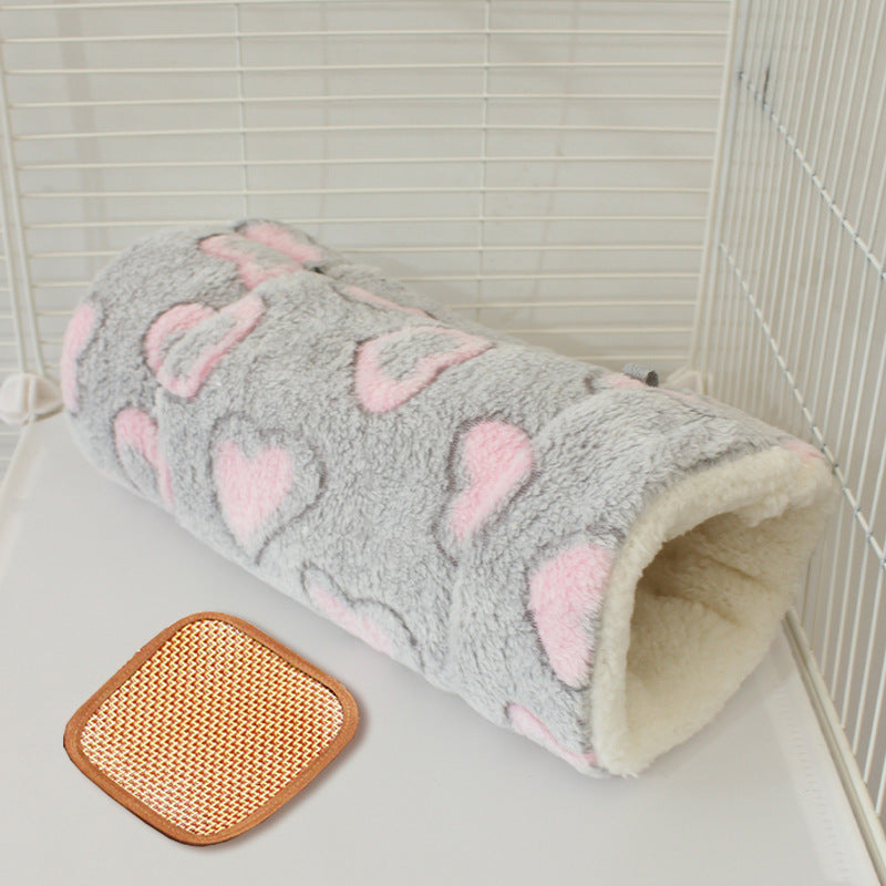 Flannel pet tunnel sleeping bag for small pets, photo 39