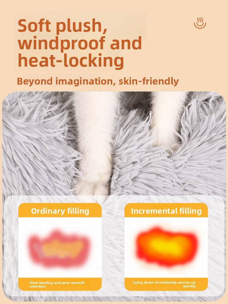 Heated enclosed cat cave bed, detail photo 5