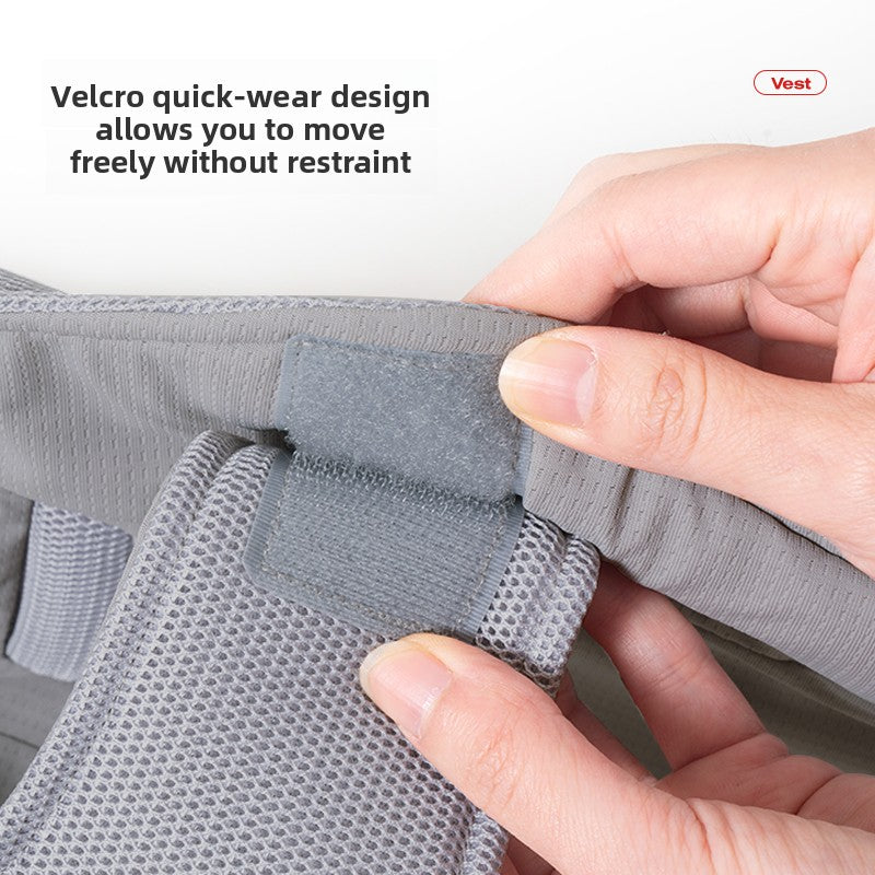 Breathable dog cooling vest with adjustable straps for summer walks, view 3