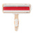 Cat ear pet hair remover brush lifting hair from a sofa