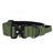 Tactical nylon dog collar with cobra buckle in Lake Blue, showing size and shape