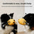 Reflective dog muzzle with heart pattern and adjustable strap, product image 3