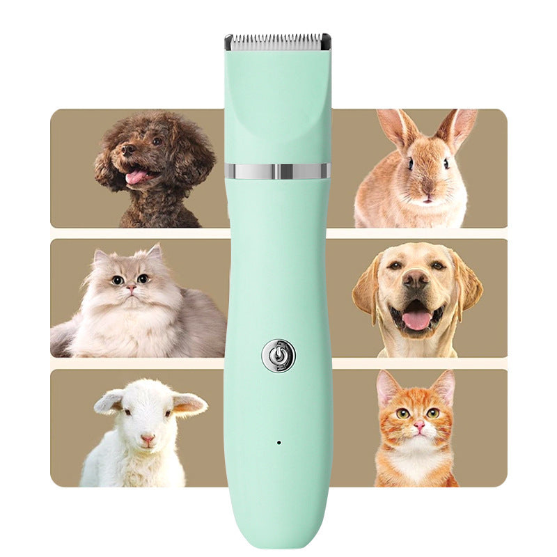 Rechargeable Pet Grooming Clipper Set with Comb Attachments