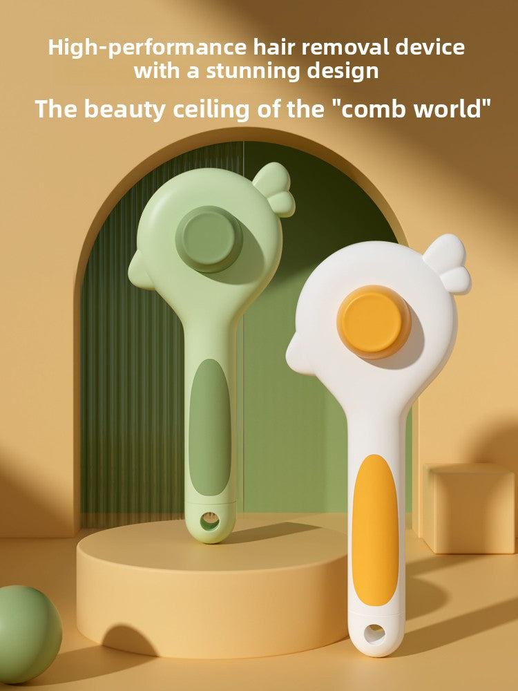 Dual-Function Pet Grooming Brush for Massage and Hair Removal