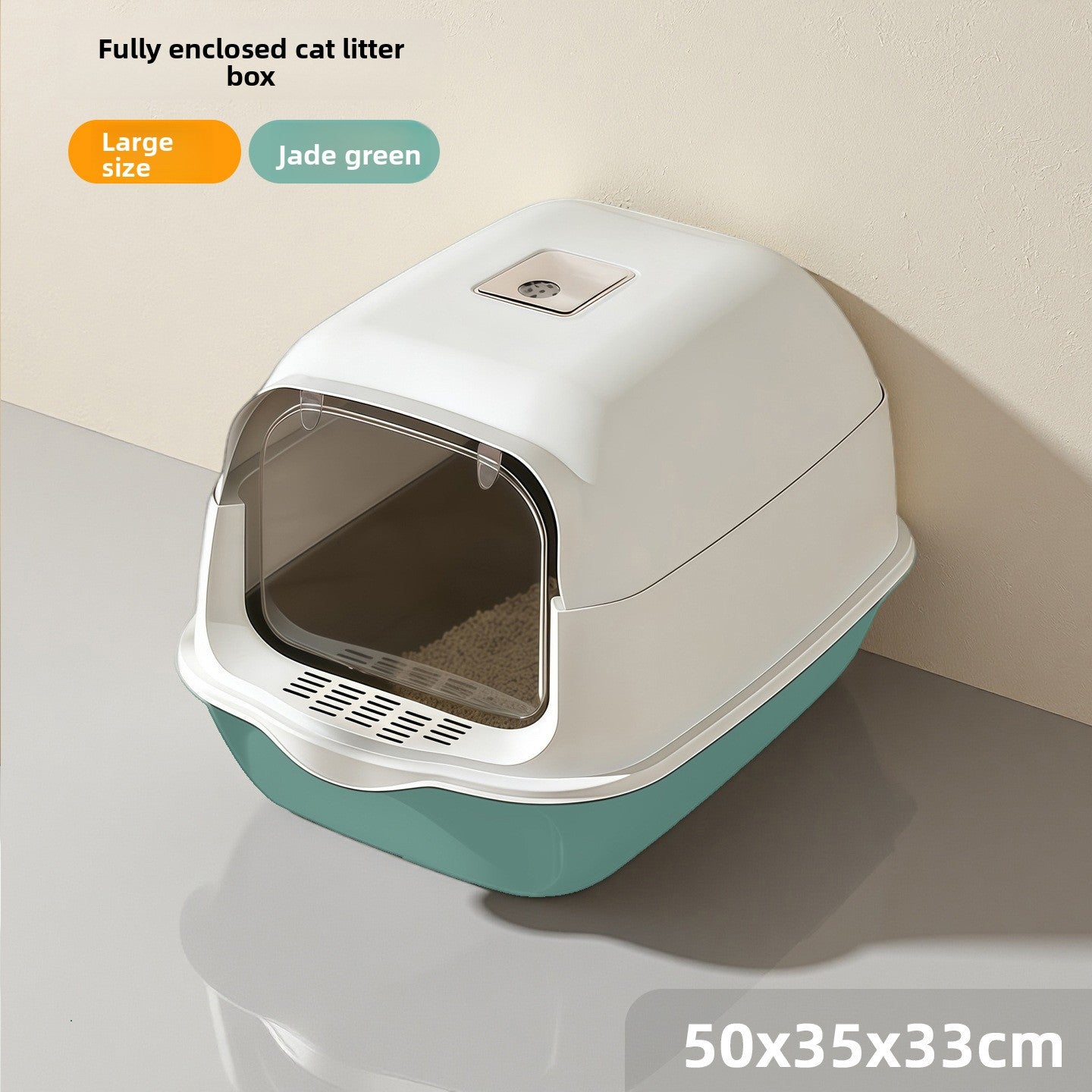 Enclosed Cat Litter Box with UV Light and Odour Control