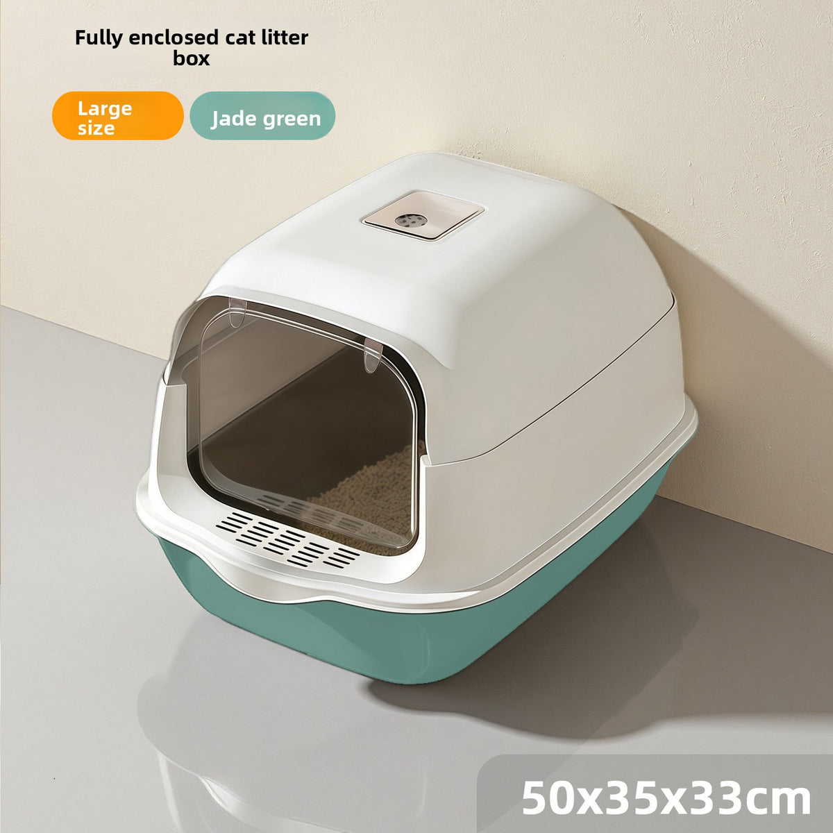 Enclosed Cat Litter Box with UV Light and Odour Control