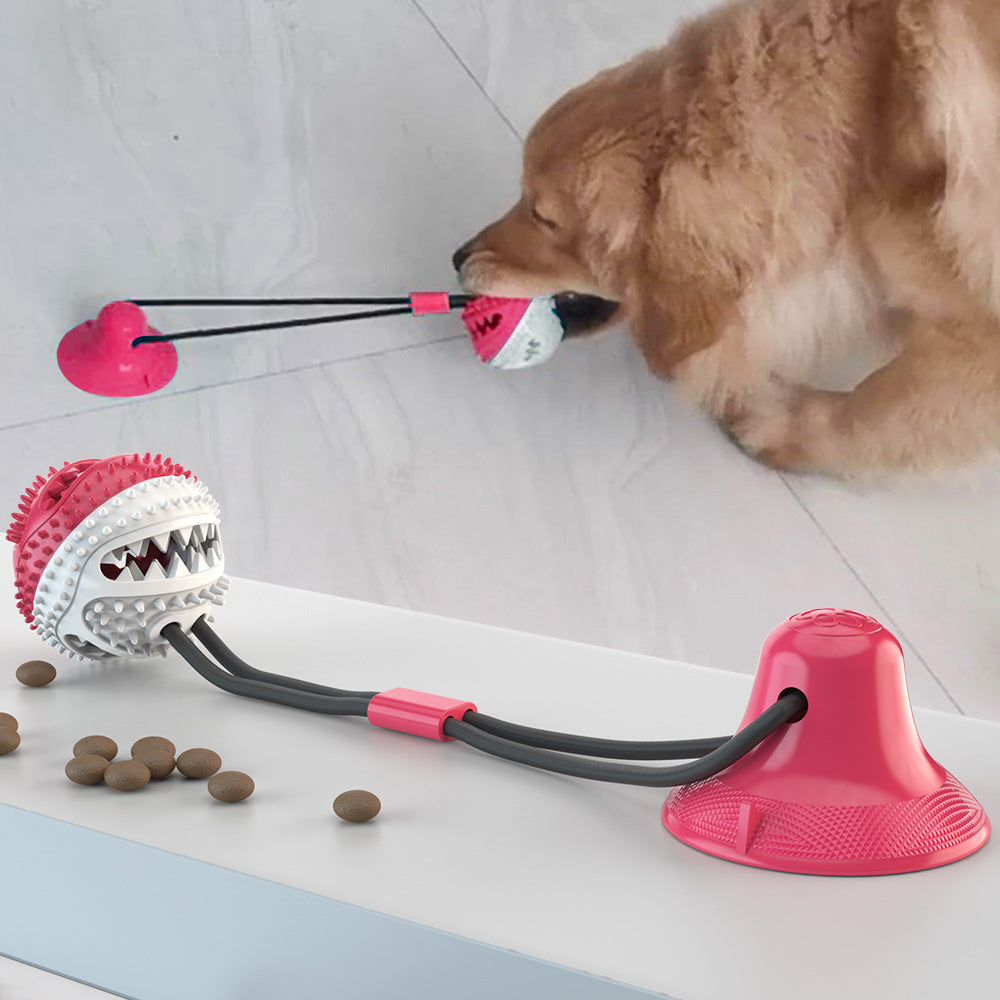 TPR suction cup dog chew toy with pull rope ball from Pet Royale, photo 6 of 9