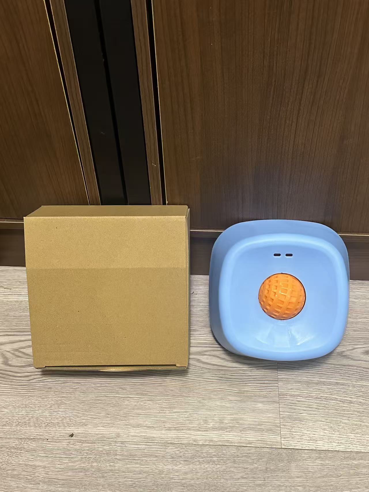 Slow Feeding Pet Lick Bowl with Non-Slip Spherical Base and Interactive Licking Ball