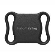 Lightweight pet locator tag for collars in White with Text, material detail