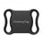 Lightweight pet locator tag for collars in White with Text, material detail