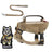 Black escape resistant cat harness with elastic lead, view 20