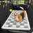 Plush checkerboard dog mat floor rug, photo 9 of 10