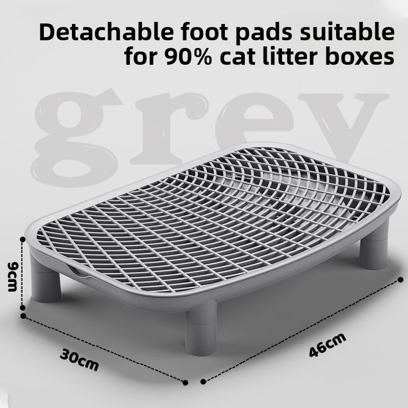 Double Layer Cat Litter Mat with Removable Feet and Anti-Splash