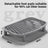 Double Layer Cat Litter Mat with Removable Feet and Anti-Splash