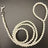 Pearl beaded harness lead for dogs and cats, close-up detail view