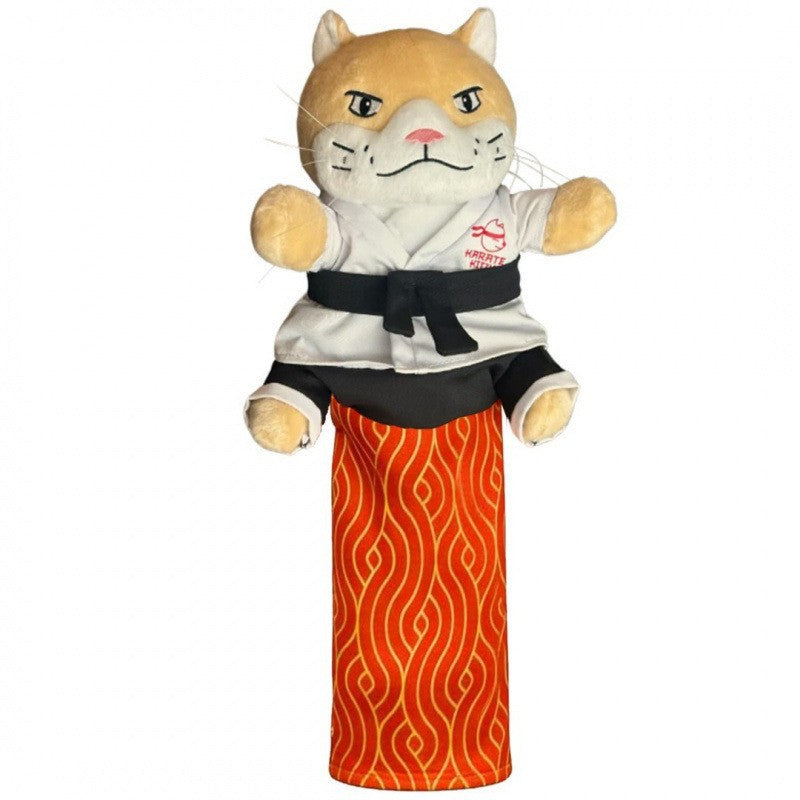 Cat boxing puppet toy with karate doll and gloves - photo 5