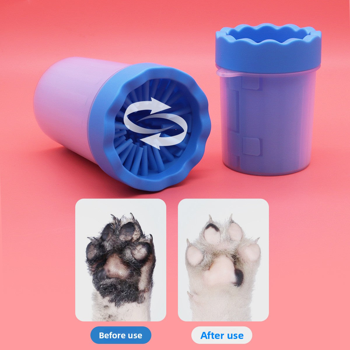 Silicone Dog Paw Washing Cup, Dip and Clean Foot Cleaner