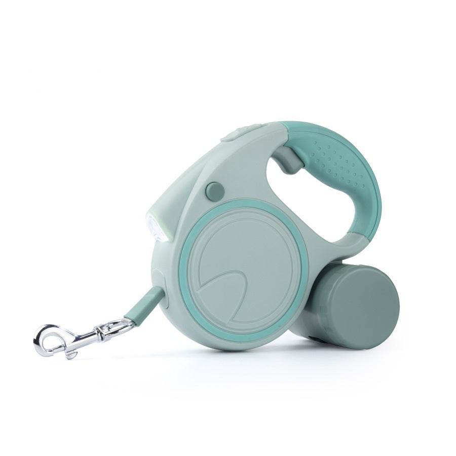 Retractable dog lead with LED light in 5 colour options