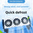 Clip on aquarium cooling fan for fish tanks, UK plug, view 1