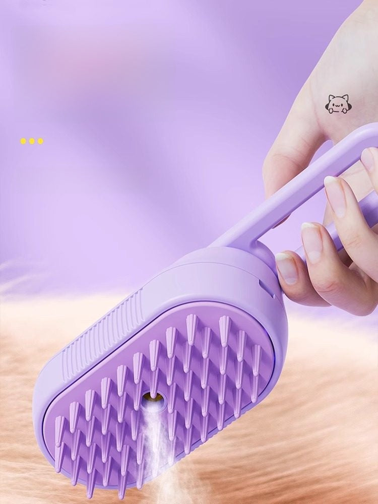 Electric Spray Massage Brush, Fine Mist Comb for Shedding Pets
