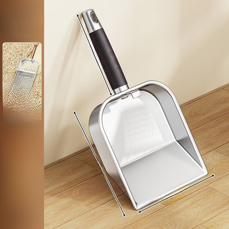 Long Handle Cat Litter Shovel in Stainless Steel or Plastic