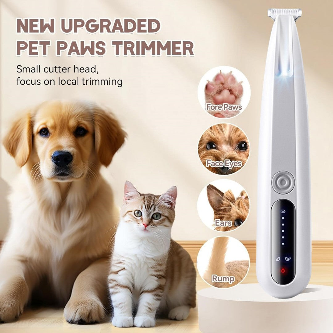 Waterproof Cordless Dog Hair Trimmer with Sharp Blades