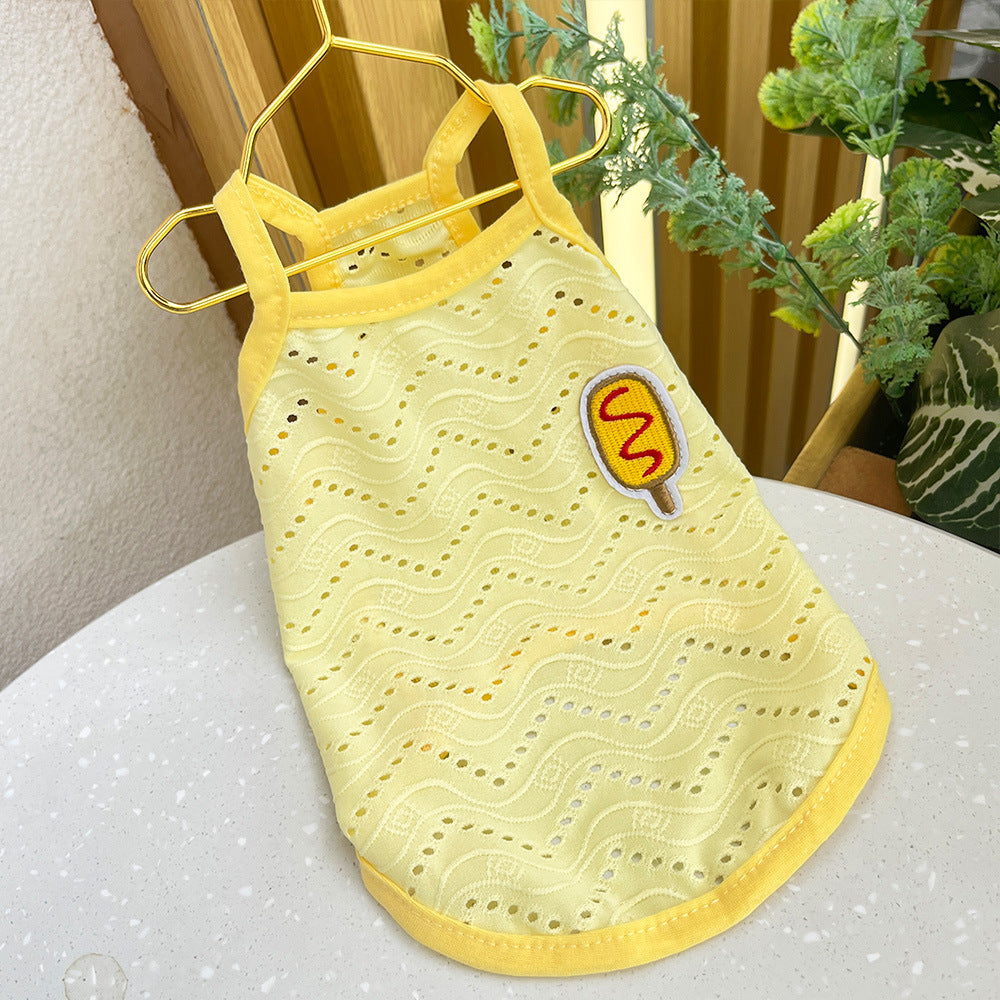 Breathable mesh wave pattern vest for dogs and cats, available in 4 colours, image 18