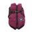 Waterproof padded dog winter coat with cotton insulation in Snowflake Red, side view