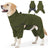 Four leg fleece lined padded dog coat, available in 2 colours, image 9